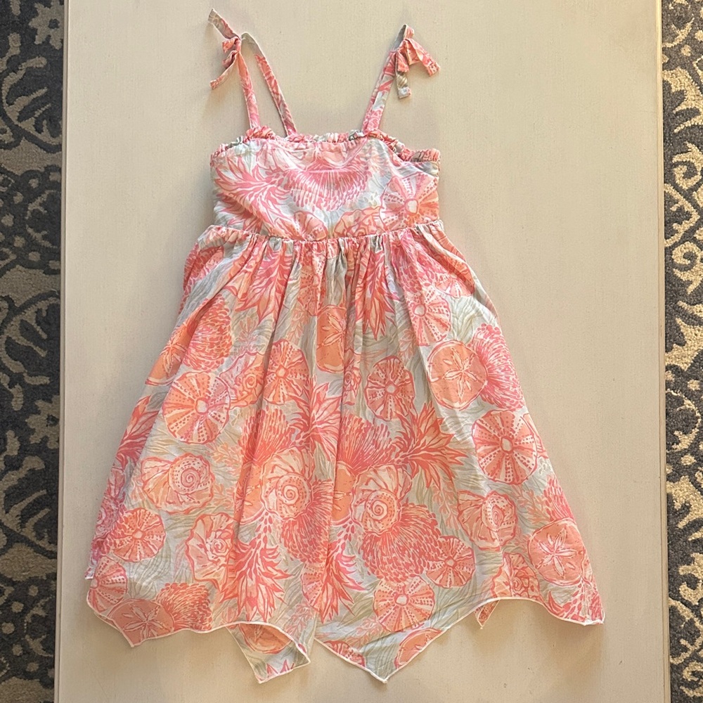 Tommy Bahama Floral Pink and White Kids Dress